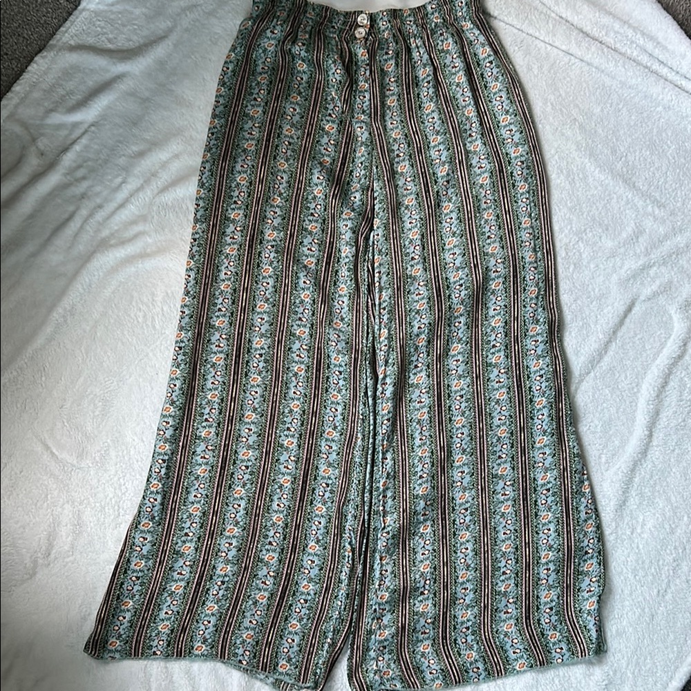 Free People Silky Wide-Leg Pajama Pants